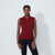 DS Madelene Winery Cable Knit Sleeveless Polo Shirt image 1