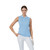 DS Madelene Blue Heron Cable Knit Sleeveless Polo Shirt