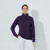 DS Dark Purple Cable LS Pullover Unlined