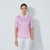 DS Delusion Pink Print Half Sleeve Polo Shirt