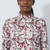 DS Swirl Print Peached Half Neck Long Sleeve Polo Shirt image 3