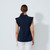 DS Luxe Frill Dark Navy Sleeveless Polo Shirt image 2