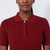 DS Madelene Winery Cable Knit Short Sleeve Polo Shirt