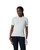 Madelene White Cable Knit Short Sleeve Polo Shirt image 1