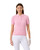 Madelene Prism Pink Cable Knit Short Sleeve Polo Shirt image 1