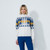 DS Placed Argyle Cardigan Unlined image 1