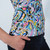 DS Art Multi Mix Colorful Print Short Sleeve Polo Shirt
