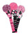 Just4Golf Pink, White, & Black Dot Knit Headcover Set (Driver, Wood, Hybrid)