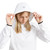 Women Bounce Waterproof Hoodie White image 12