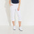 Women Elite Capri (high Waist)-4-ways Stretch White image 2