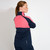 Women Bounce Rain Jacket Navy/Lipstick image 2