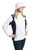 Women Links Stretch Rain Jacket White Navy image 14