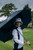Women Links Stretch Rain Jacket White Navy image 19