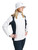 Women Links Stretch Rain Jacket White Navy image 18