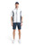 Men Lanark Stretch Wind Shirt (5oz) White Navy image 10