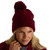 Edison Knitted Hat Cranberry image 2