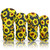 Taboo Fashions Women's Golf Club Head Covers, 4-Pack Designer Set, Resort Collection (Sunflower Symphony)