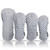 Taboo Fashions Women's Golf Club Head Covers, 4-Pack Designer Set, Resort Collection (Black Tie Polka Dot)