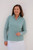 Women's Sheer Long Sleeve Golf Shirt - Mint image 2
