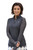 Women's Sheer Long Sleeve Golf Shirt - Charcoal image 1