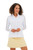 Women's Sheer Long Sleeve Golf Shirt - White image 1