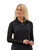 Women's Sheer Long Sleeve Golf Shirt - Black image 2