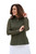 Women's Sheer Long Sleeve Golf Shirt - Moss image 1