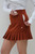 Women's Pleated Hem Skort - Cinnamon image 3