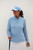 Women's Sheer Long Sleeve Golf Shirt – Sky image 1