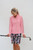 Women's Sheer Long Sleeve Golf Shirt - Grapefruit image 4