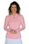 Women's Sheer Long Sleeve Golf Shirt - Grapefruit image 1