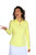 Women's Sheer Long Sleeve Golf Shirt - Daffodil image 1