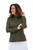 Women's Sheer Long Sleeve Golf Shirt - Moss image 1