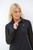 Women's Sheer Long Sleeve Golf Shirt - Black image 1