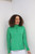 Women's Sheer Long Sleeve Golf Shirt - Emerald image 2