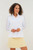 Women's Sheer Long Sleeve Golf Shirt - White image 1