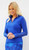 Women's Sheer Long Sleeve Golf Shirt - Cobalt image 3