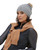 Women's Double Layer Winter Beanie - Grey image 1