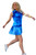 Women's Pleated Golf Dress – Blue Lagoon image 1