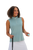 Sleeveless Mock Golf Shirt Mint image 1