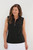 Women's Sheer Sleeveless Golf Shirt - Black image 2