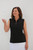 Women's Sheer Sleeveless Golf Shirt - Black image 3