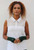 Women's Sheer Sleeveless Golf Shirt - White image 1