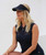 Women's Sheer Sleeveless Golf Shirt - Navy image 2