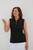 Women's Sheer Sleeveless Golf Shirt - Black image 3