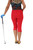 Women's Golf Pedal Pushers - Cherry image 2