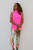 Women's Sleeveless Mock Golf Shirt - Hot Pink image 3