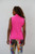 Women's Sleeveless Mock Golf Shirt - Hot Pink image 4