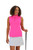 Women's Sleeveless Mock Golf Shirt - Hot Pink image 1