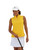 Women's Sleeveless Mock Golf Shirt - Marigold image 1